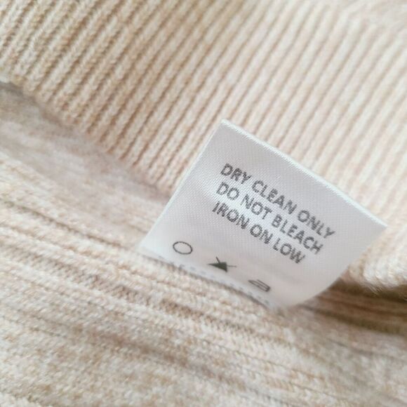 Revolve X Michael Costello Kalina Side Button Pant L Beige Ribbed Knit Pull-On - Picture 9 of 12